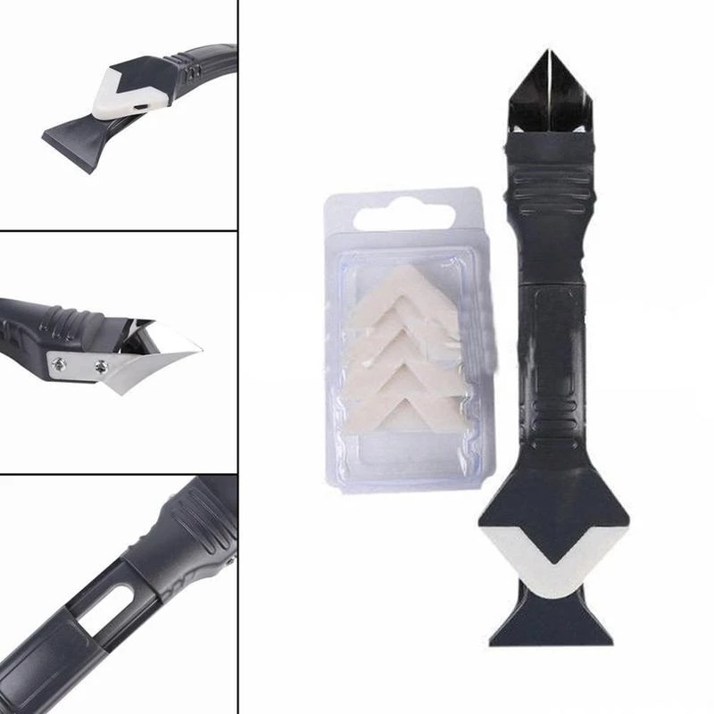 Dụng Cụ Cạo Vệ Sinh Góc Sàn Nhà Bằng Silicone 3 Trong 1 Đa Năng Tiện Dụng