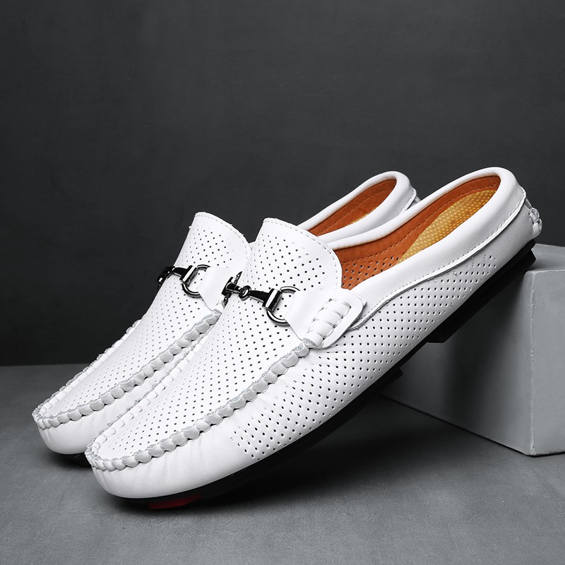 Giày lười bằng da thoáng khí cho nam