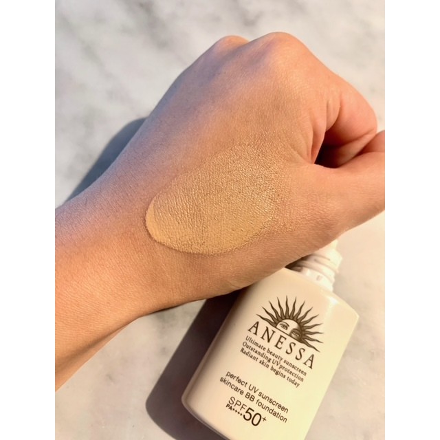 (Nội địa) Kem Nền Trang Điểm Chống nắng Anessa Perfect UV Sunscreen Skincare BB Foundation SPF50+/ PA++++ - 25ml | BigBuy360 - bigbuy360.vn