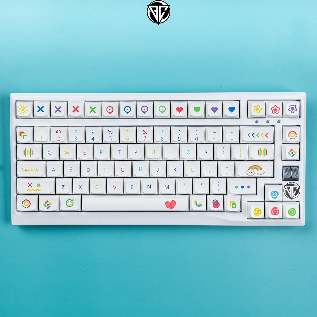 Keycap Cầu Vồng 120 nút bàn phím cơ THICK PBT XDA PROFILE