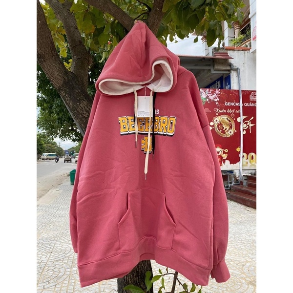 Trả ảnh thật áo hoodies mũ 2 lớp đỉnh chop Form to thụng Freesize <75kg đổ về ok ạ