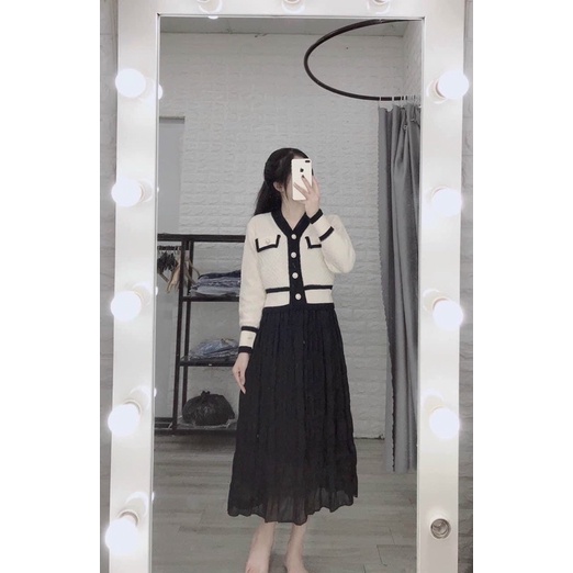 BÁN SỈ ÁO LEN CADIGAN GẠO CÚC NGỌC 2 MÀU CHO NỮ | BigBuy360 - bigbuy360.vn