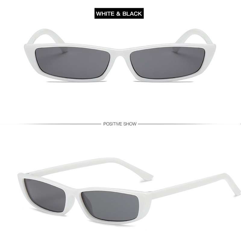 Kính Mát Gọng Chữ Nhật Phong Cách Harajuku Thời Trang Cho Nam Nữ