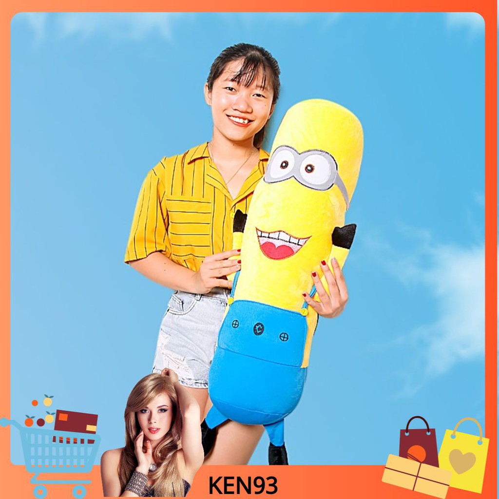 [ken93] Gấu bông minion cao cấp size 1m