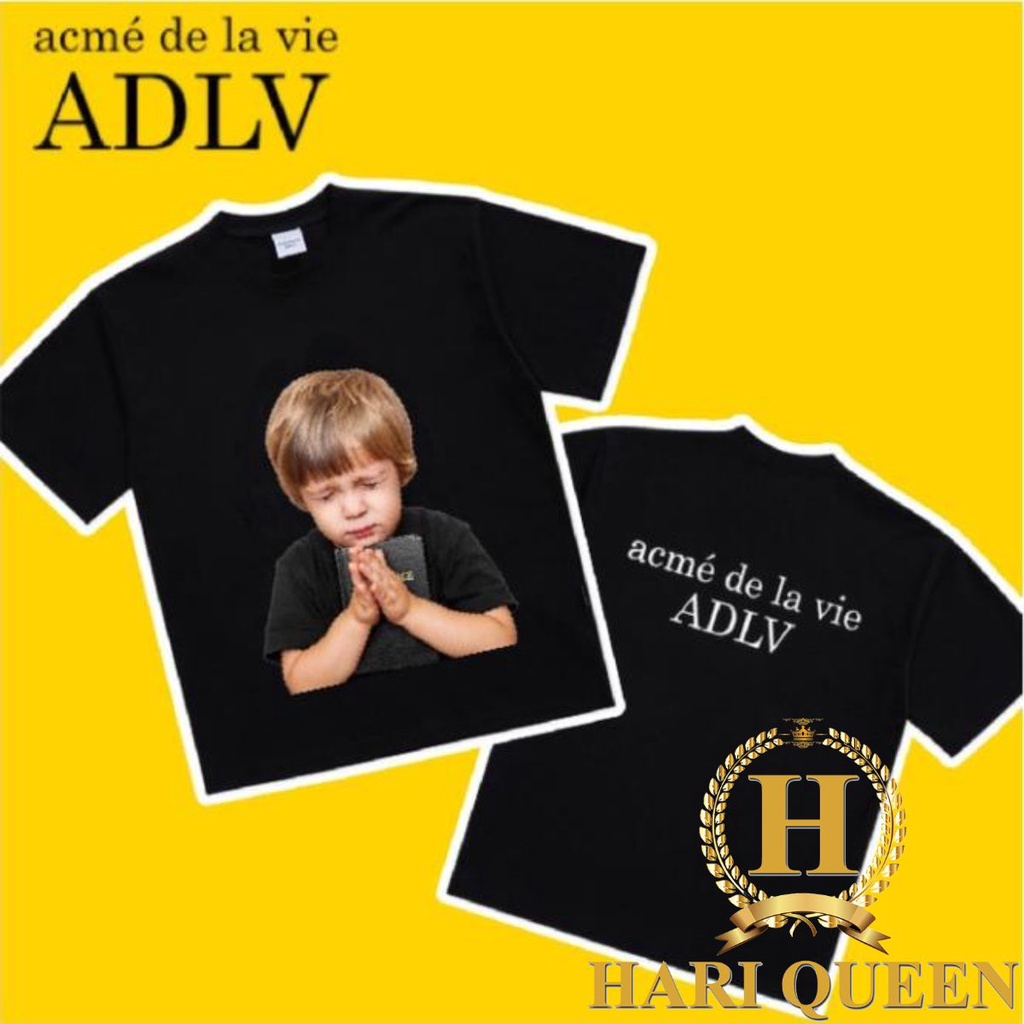 Áo phông Unisex nam nữ ADLV Cậu Bé Cầu Nguyện form rộng đẹp- Áo thun tay lỡ kiểu hàn quốc vải cotton HARI in hoạ tiết