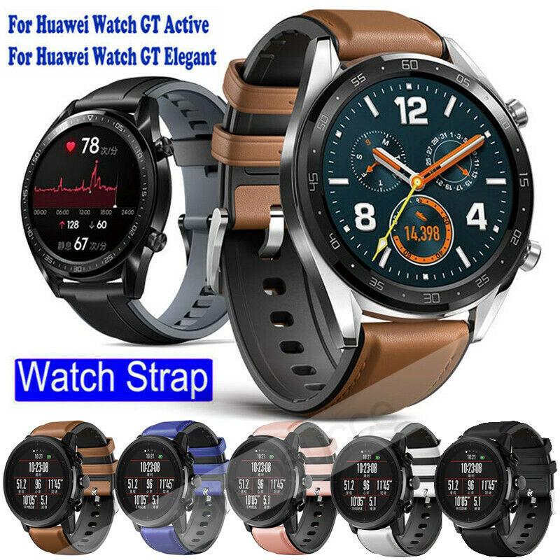 Dây đeo bằng da thật cho đồng hồ thông minh Huawei Watch GT Active 2 Classic 2 Pro