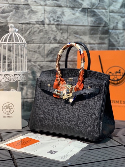 Túi HM BIRKIN ĐEN SIZE 25 SIÊU CẤP