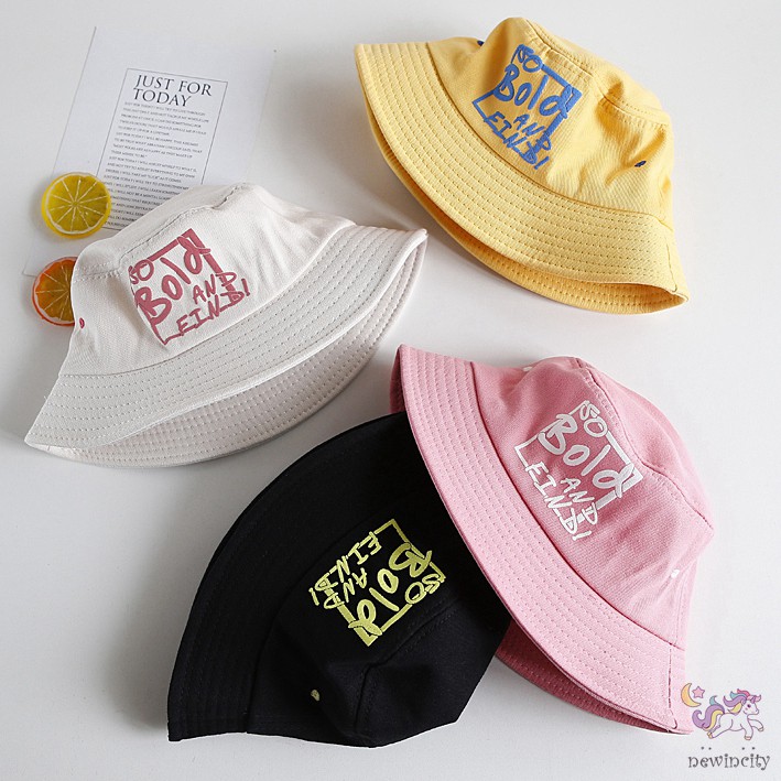 Mũ xô in chữ thời trang Hàn Quốc cho trẻ em