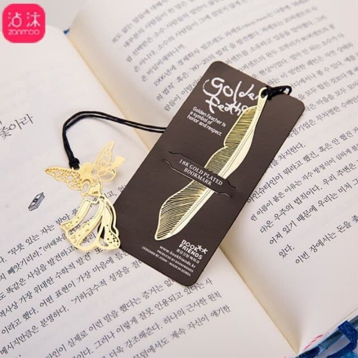 Thanh Đánh Dấu Trang Kim Loại Mỏng Bookmark Vintage