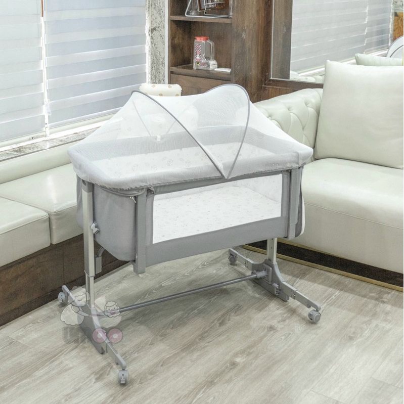Cũi vải chân cao Umoo 08109 - giường tiện lợi đa năng cho bé