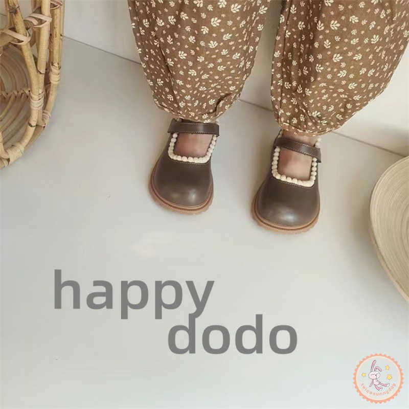 Giày Công Chúa Đế Mềm Chống Trượt Màu Trơn Cho Bé Gái