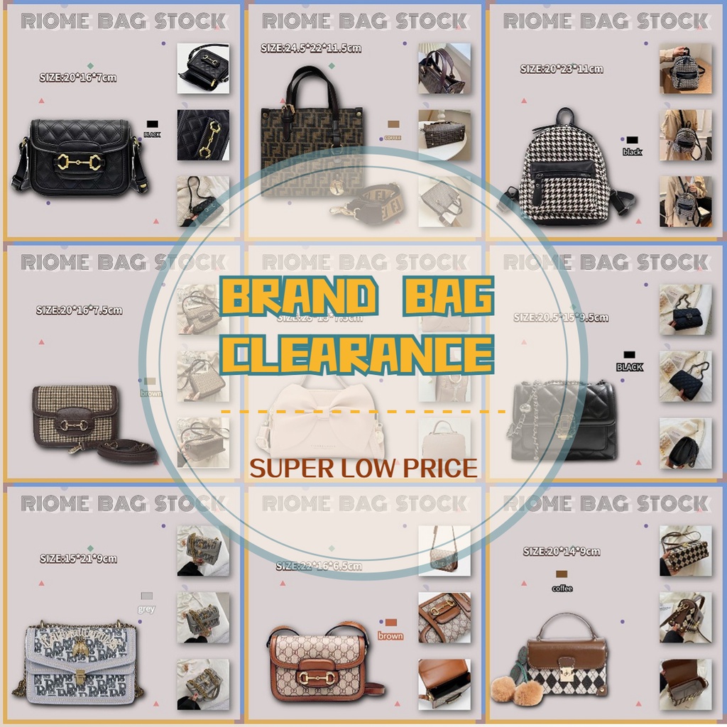 ✨Làm sạch hàng tồn kho✨ RIOME Túi Xách Da PU Chất Lượng Cao Thời Trang Cho Nữ