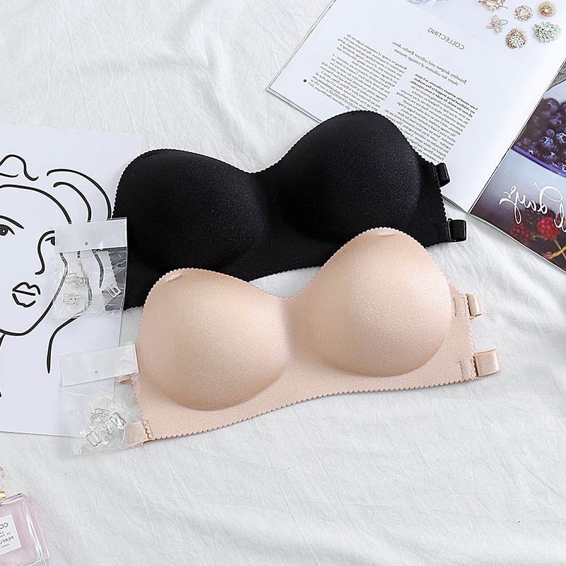 Bra Đúc Kèm Áo Dây Trong Freesize - Áo Ngực Đúc Mềm Đẹp (toàn bộ ảnh thật)
