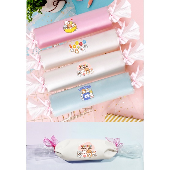 Hộp bút kẹo doremon HBKC1 bóp viết ba anh em gấu molang pusheen gấu brown tonton khủng long hoàng đế mèo hổ mập