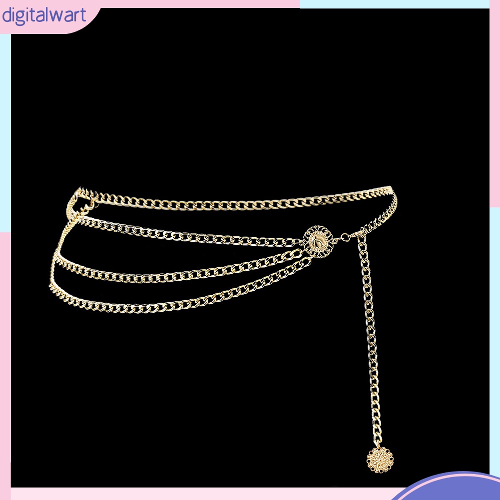 Thắt Lưng Dây Xích Nhiều Lớp Thời Trang Cho Nữ