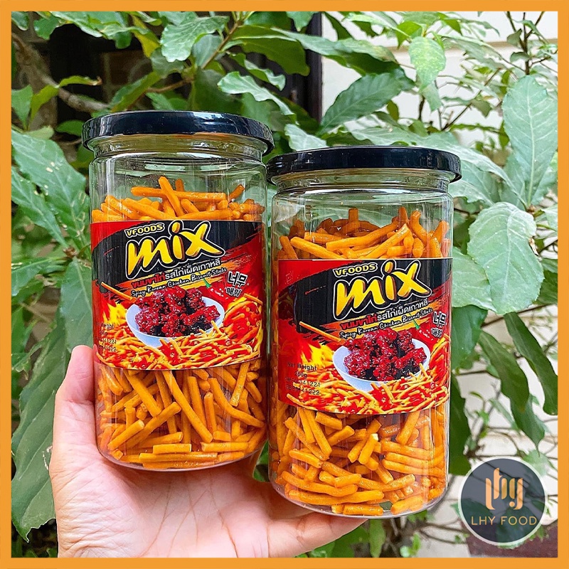 Snack bim bim que mix vị ớt cay Thái Lan🍟FREESHIP🍟260g snack bim que tăm cay LHYFOOD đồ ăn vặt Hà Nội