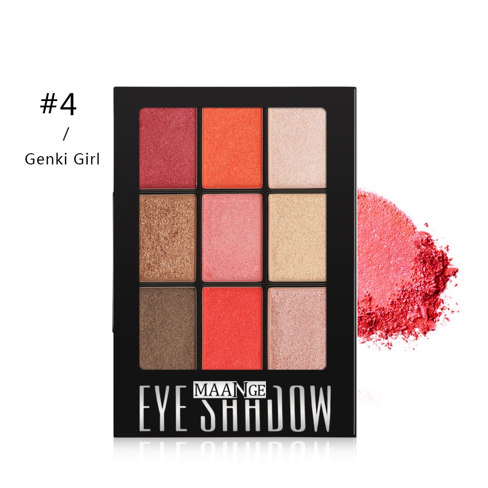 Bảng phấn mắt có，phấn má hồng sáng bóng 9 màu trang điểm độc đáo MAGEFY Bảng phấn mắt nhũ  lấp lánh phấn mắt trang điểm siêu xinh | BigBuy360 - bigbuy360.vn