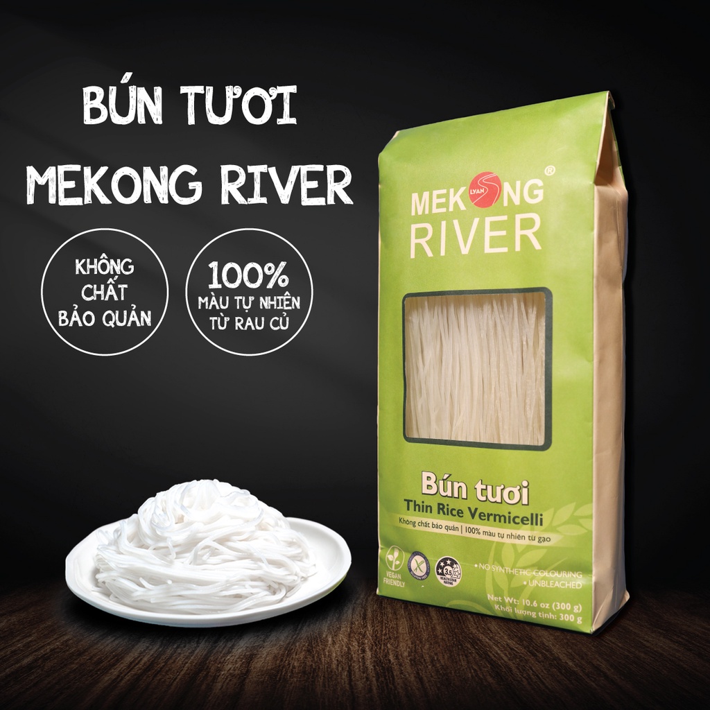 Bún tươi sấy khô MEKONG RIVER đóng gói - 300g