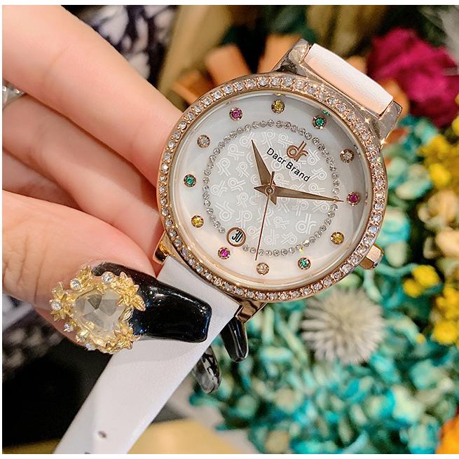 [Mã FAMAYFA2 giảm 10K đơn 50K] Đồng hồ nữ DACR Mashali hàng chính hãng dây da sang trọng | BigBuy360 - bigbuy360.vn