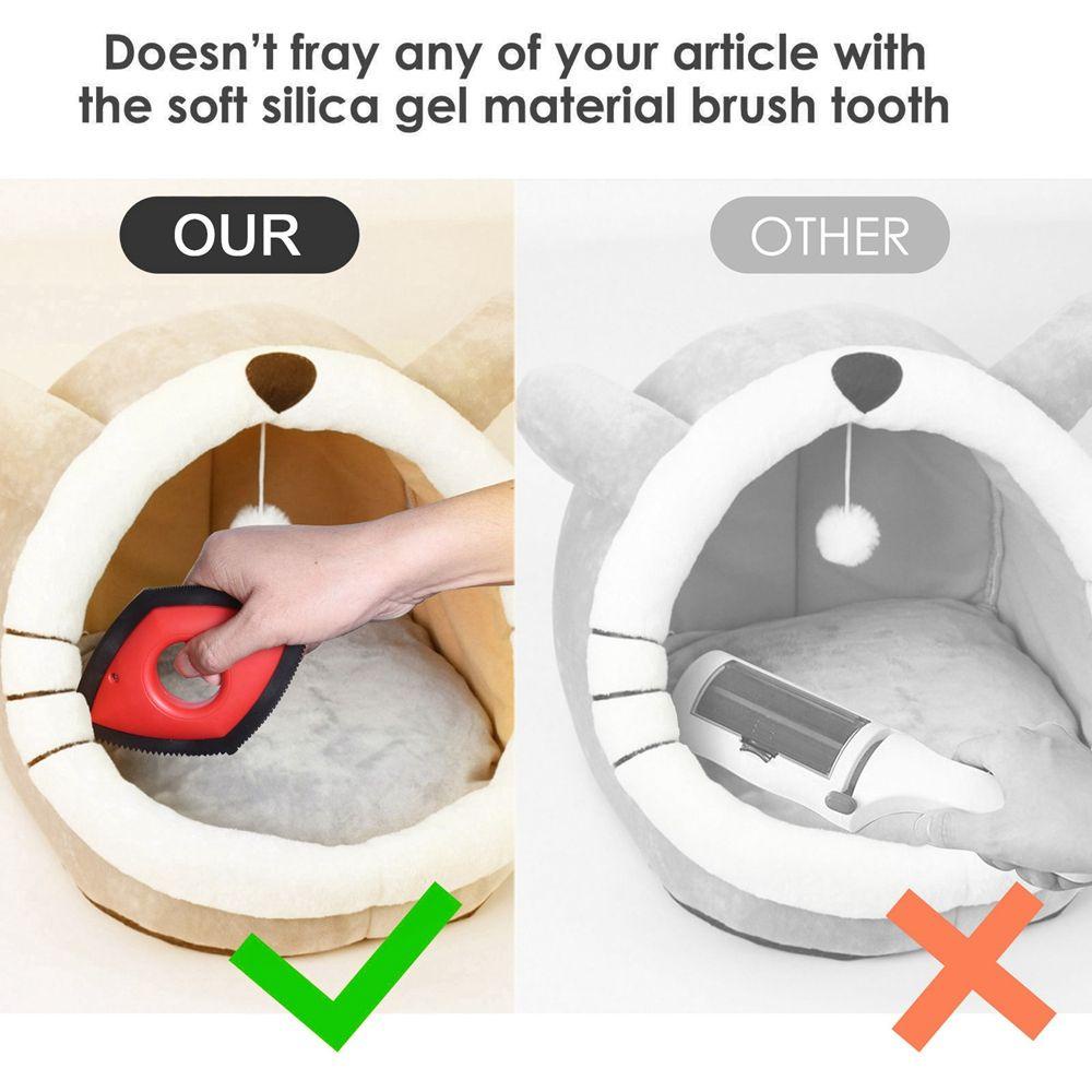 Lược Chải Lông Loại Bỏ Lông Thú Cưng Mini Có Thể Giặt Được Nhiều Màu Sắc