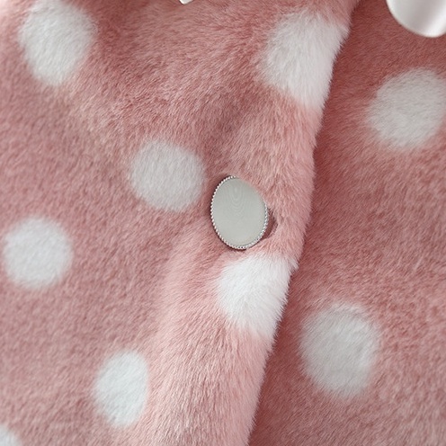 Áo Khoác Tay Dài Phủ Lông Dày Dặn Chống Gió In Họa Tiết Da Báo Thời Trang Mùa Đông Cho Bé Gái