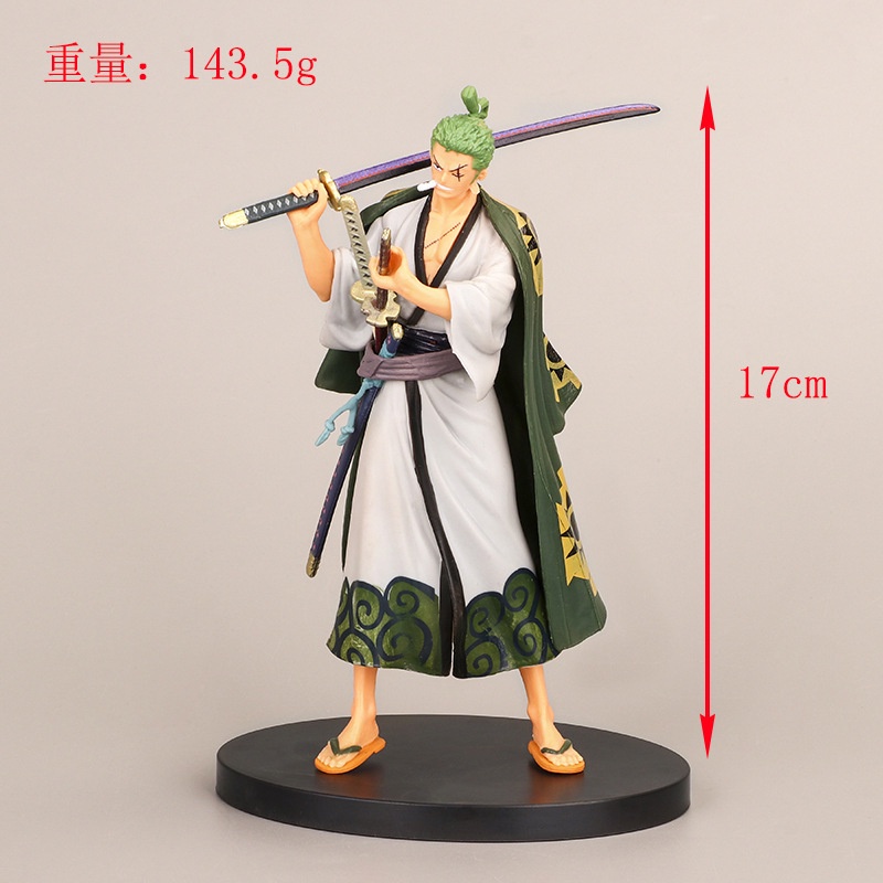 Mô Hình Nhân Vật One Piece Zoro Luffy Usopp Sanji Mặc Kimono  Ở Wano Quốc Cao 17 Cm