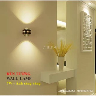 Đèn hắt tường trang trí ánh sáng vàng