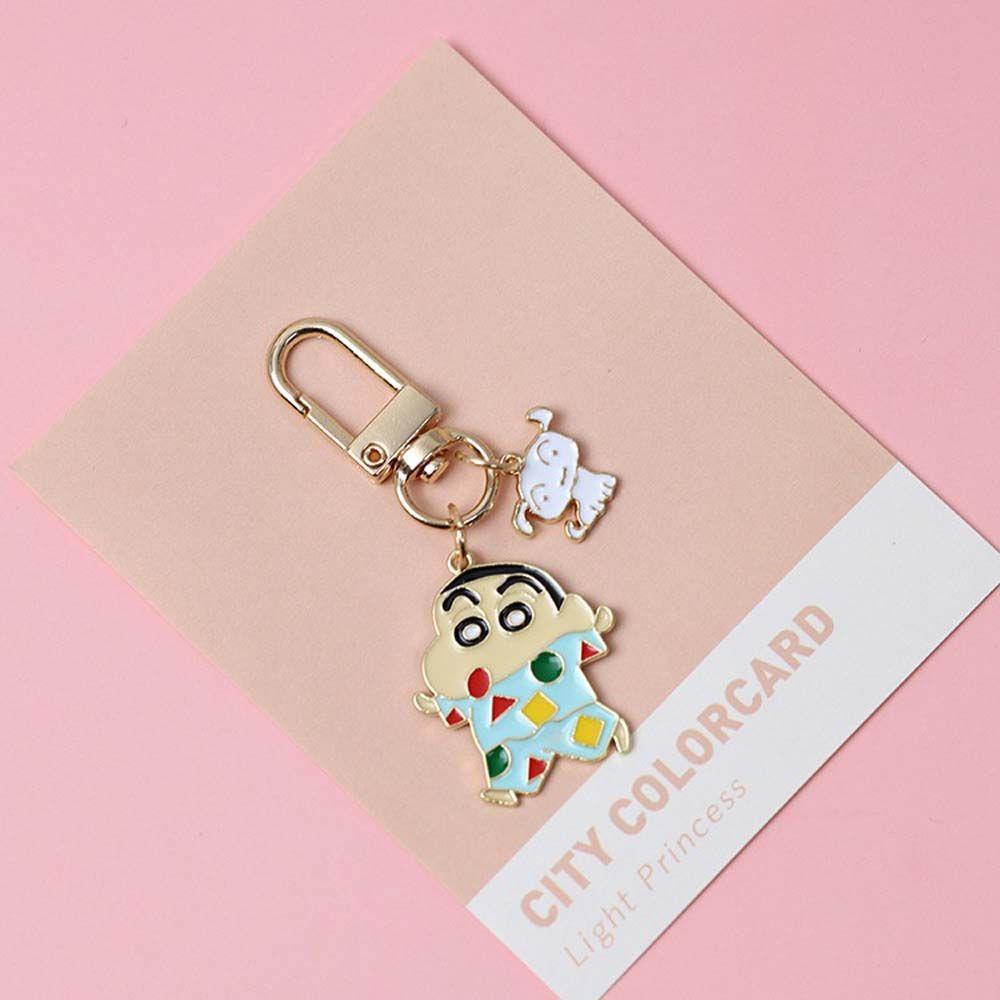 REBUY1 Móc Khóa Hình Cậu Bé Bút Chì Shin-chan Dễ Thương