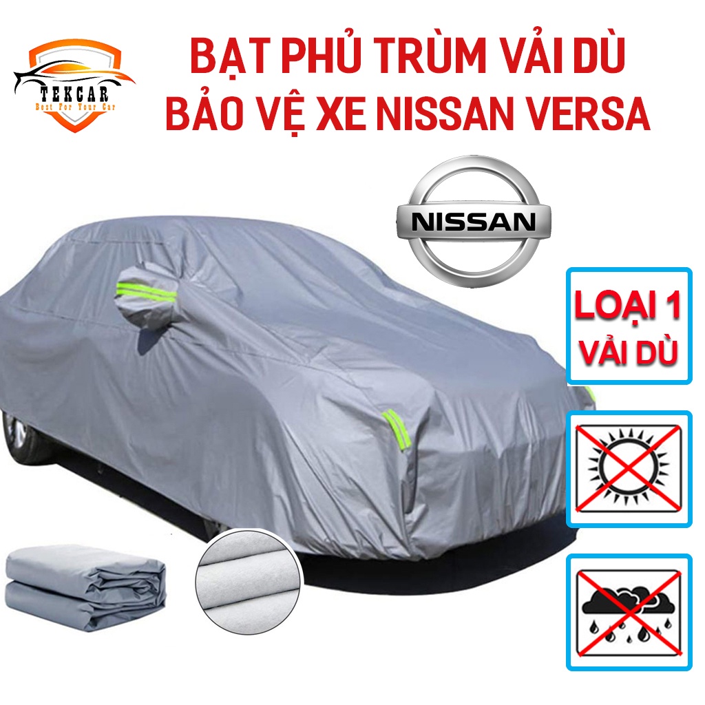 [NISSAN VERSA  ] Bạt vải dù phủ trùm kín bảo vệ xe ô tô NISSAN VERSA chất liệu vải dù oxford cao cấp