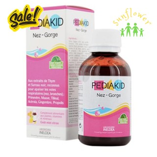 Siro Tăng Đề Kháng Mũi Họng Cho Trẻ Pediakid Nez-Gorge 125ml - Pháp