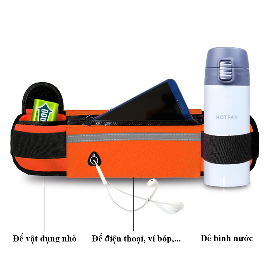 [ MÃ ANHQGI10K GIẢM 10K TẤT CẢ SP ]  Túi Đeo Bụng, Túi Đeo Hông Chạy Bộ Thể Thao, Túi phản quang 55k | BigBuy360 - bigbuy360.vn