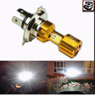 Đèn Pha Led Xe Máy Siêu Sáng 3 tim H4