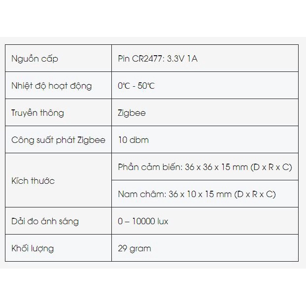 Pin thay thế cảm biến của LUMI CR2477 Cảm biến cửa từ Lumi LM-DSZ Chuyển động LM-MD