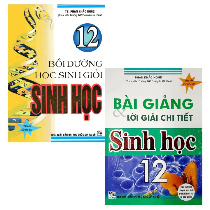 Sách - Combo Sách Sinh học 12 hay của Phan Khắc Nghệ (2 cuốn)