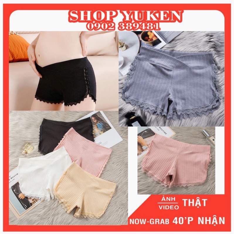 ♥️ Quần Lót bầu ♥️  kiểu dáng trẻ trung, quần váy bầu cạp chéo siêu xinh