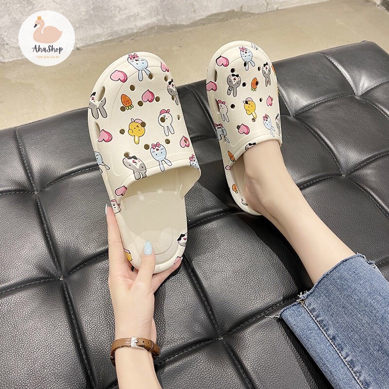 Dép sục đi trong nhà có lỗ hình thỏ cute K064