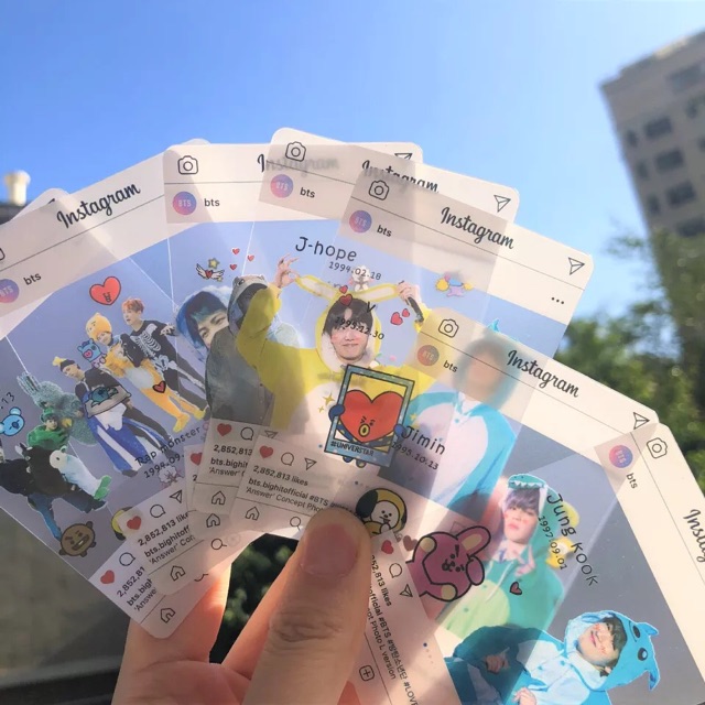 Card trong instagram BTS BT21 2019