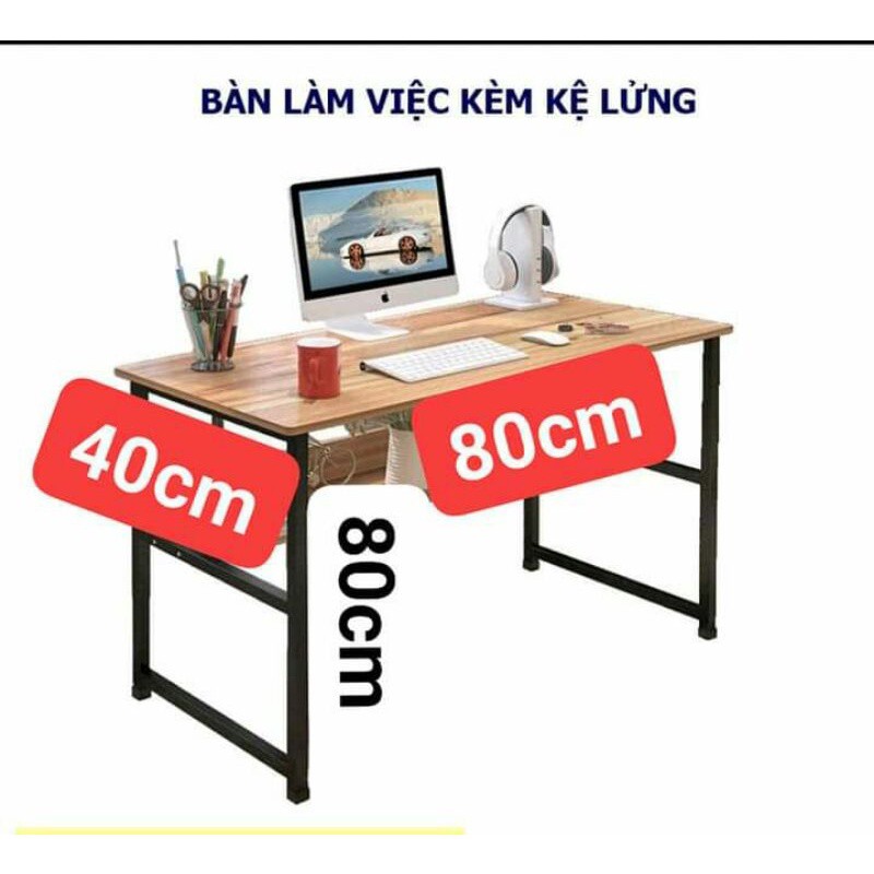 ❤️Siêu Rẻ❤️ Bàn học bằng gỗ,Bàn làm việc chân sắt, chân sắt sơn tĩnh điện chống gỉ và xước