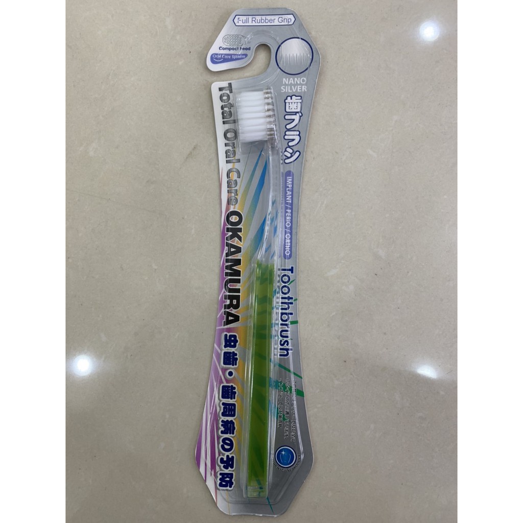 Bàn chải đánh răng cho implant, nha chu, niềng răng Okamura DX 8 cạnh siêu mềm - Kalook