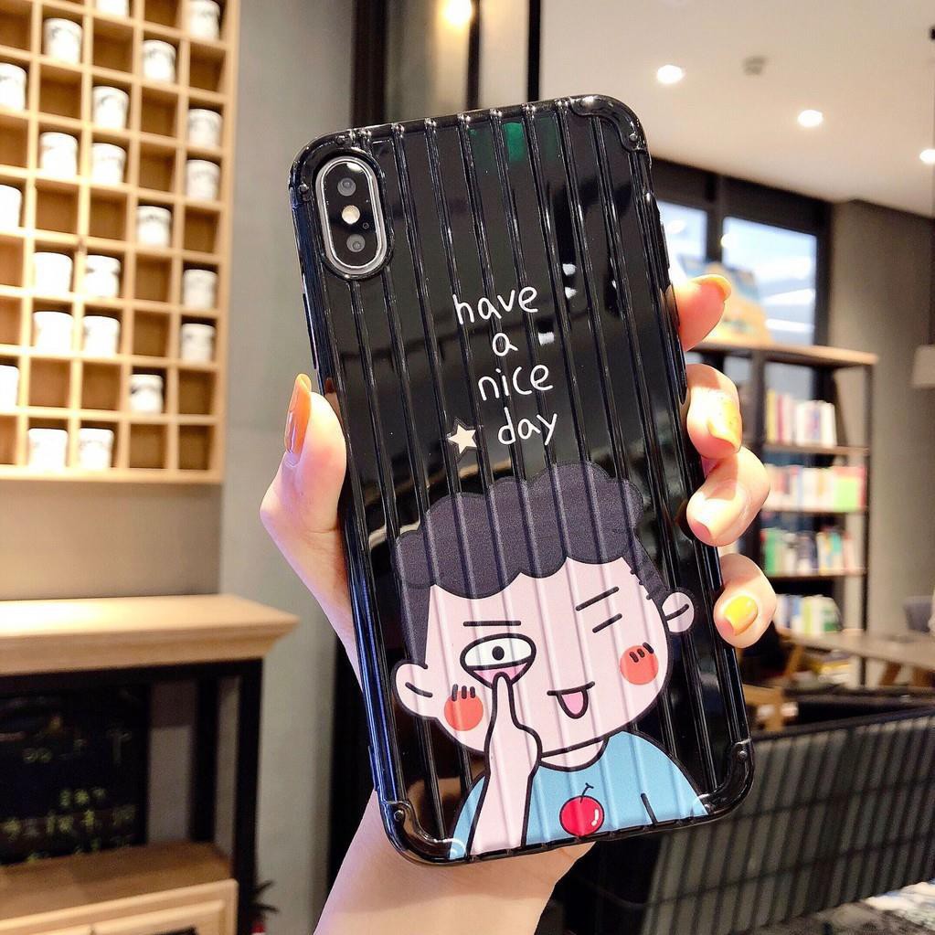 ỐP LƯNG DẺO SỌC VÂN VALI CHO IPHONE 7/7Plus/6/6S/6S PLUS/6 PLUS/8/8PLUS/X/XS MAX/IP11