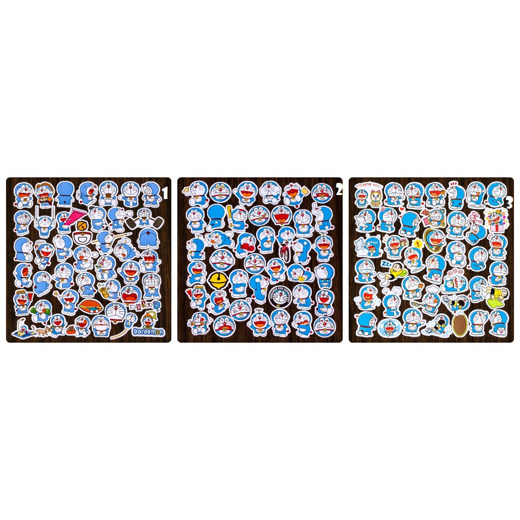 Sticker Doraemon Set 40 miến chống Nước Dán Vali, Laptop . . .