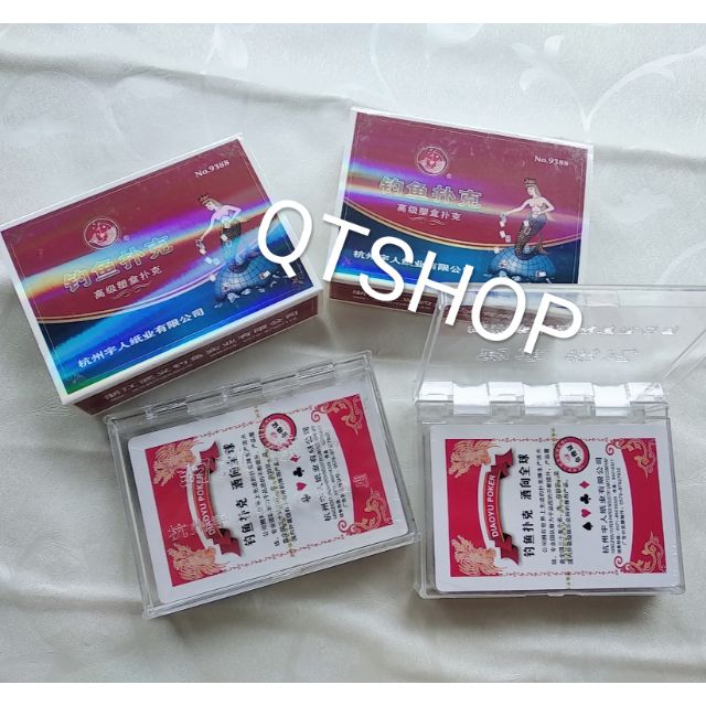 BỘ BÀI HỘP NHỰA NÀNG TIÊN CÁ, THẺ BÀI XỊN, TÚ LƠ KHƠ