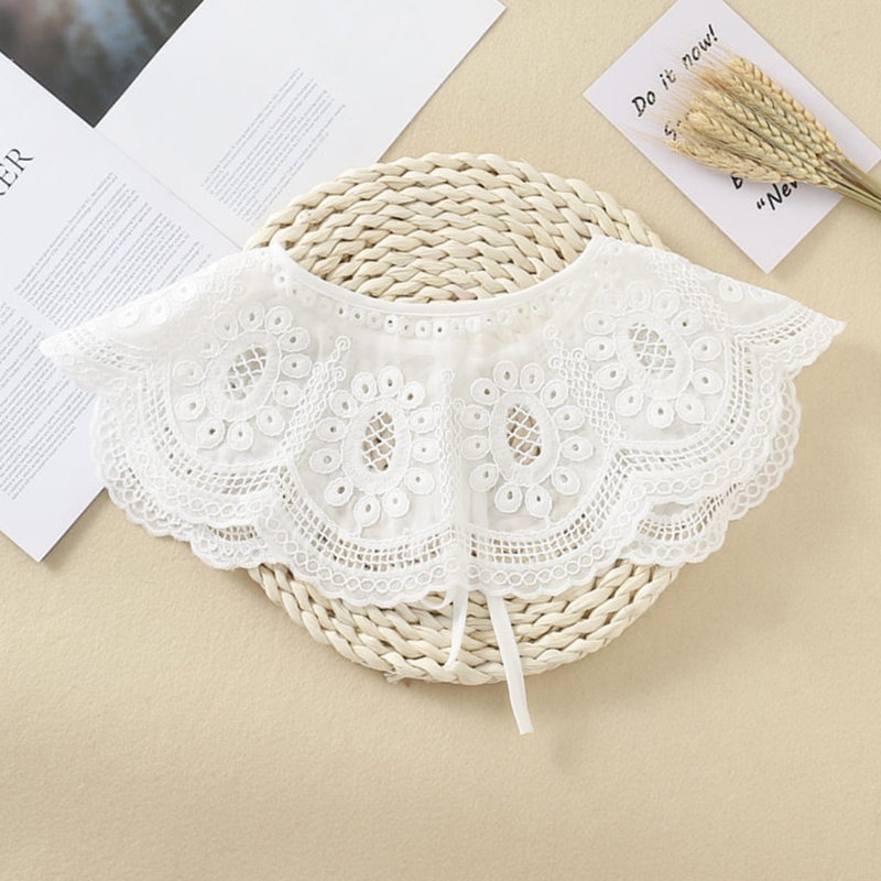 Yoioi Khăn Choàng Cổ Vải Voan Phối Lưới Rỗng Thêu Hoa Phong Cách Cổ Điển Dành Cho Búp Bê Poncho Mini