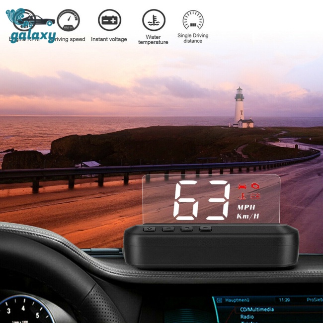 Galaxy Màn Hình Hiển Thị Tốc Độ HUD C100 OBD Hd Đa Năng Dành Cho Ô Tô