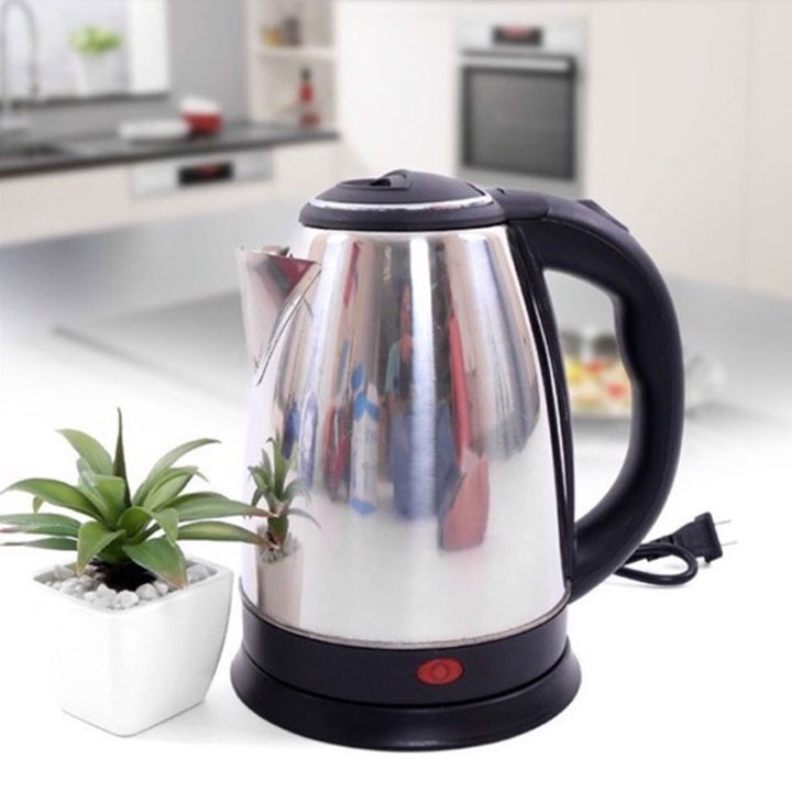 Ấm siêu tốc inox 1.8L Electric Kettle siêu nhanh sôi trong 5 phút 1800W