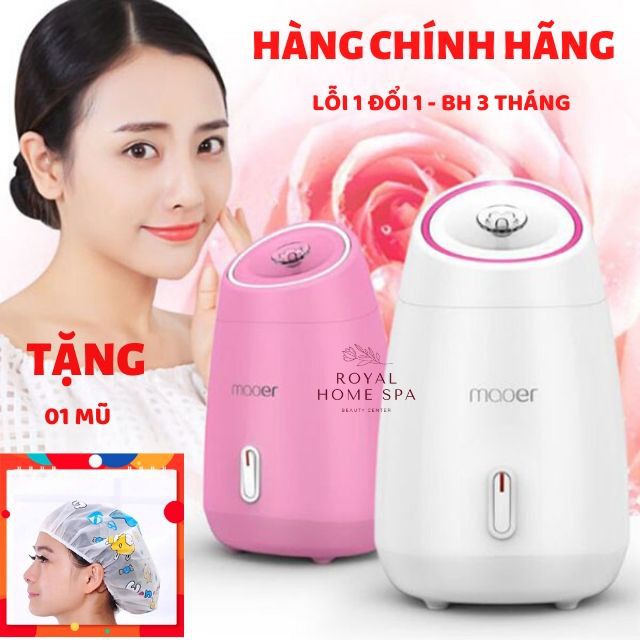 [CHÍNH HÃNG - TẶNG MŨ] Máy Xông Hơi Mặt Thảo Dược Và Hoa Quả Tươi MAOER, Lỗi 1 Đổi 1