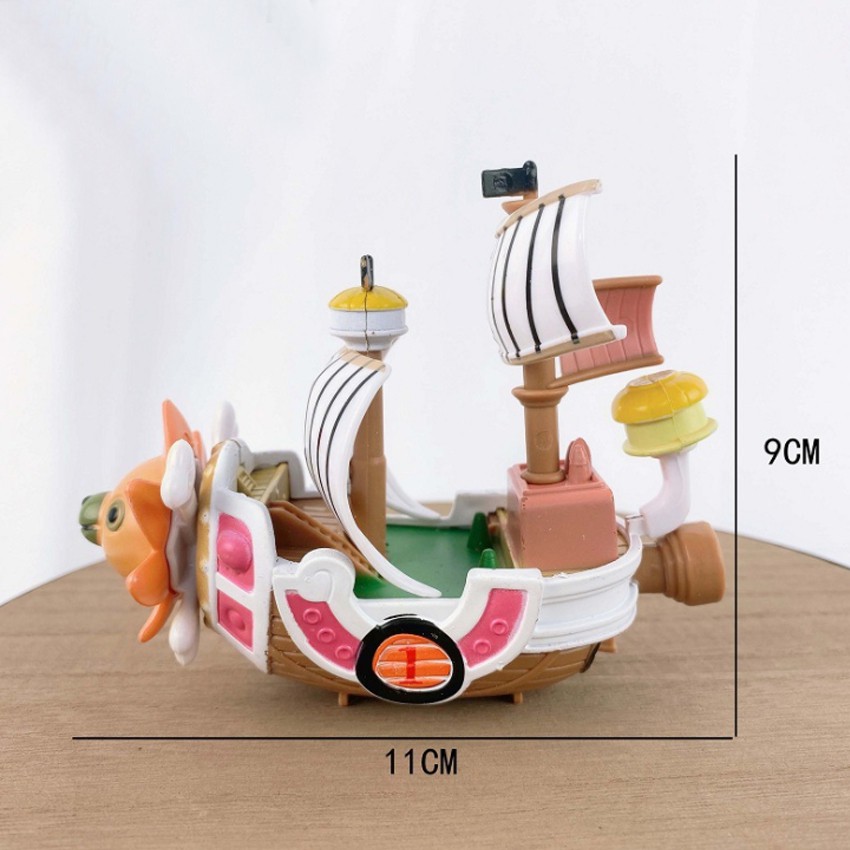 Mô Hình Tàu hải tặc Thousand Sunny Mũ Rơm Luffy One Piece (9x10 cm)