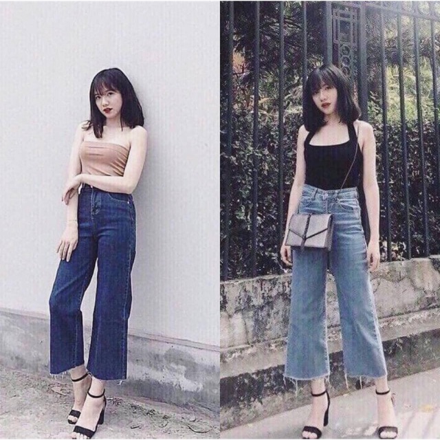 Quần jaen ống rộng