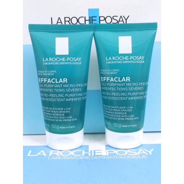 Sữa rửa mặt làm sạch cho da dầu nhạy cảm La Roche Posay Effaclar Gel 50ml