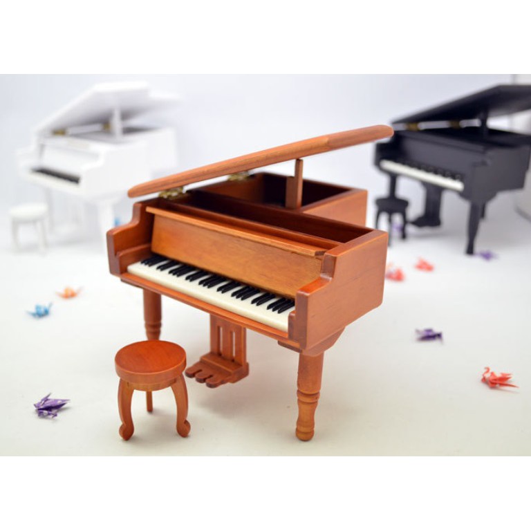 Hộp nhạc đàn piano bằng gỗ cá tính